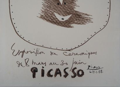Pablo PICASSO Pablo PICASSO (1881-1973)

Visage pour Madoura, 1958



Lithographie...