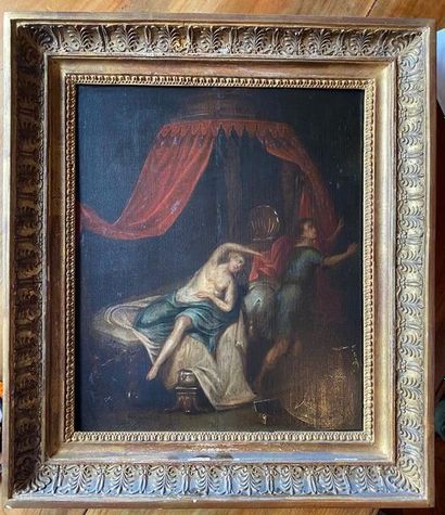 null Ecole Flamande du XVIII° siècle
Joseph et la femme de Tutiphar
Panneau
31 x...