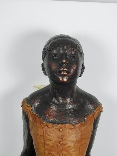 null Edgar Degas (1834-1917), d’après

La petite danseuse de 14 ans 

Bronze à la...