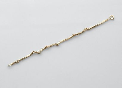 Bracelet en or jaune, 750 MM, longueur 18...