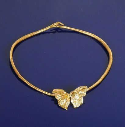 LALANNE Claude LALANNE (1924-2019) Necklace Papillon small model - 1986 18 K gold...