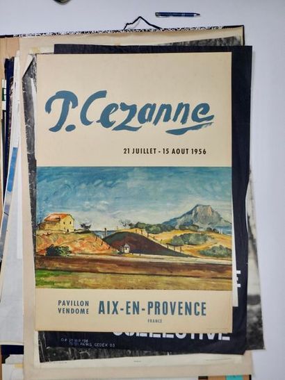 null Fort lot d'affiches d'expositions et cinéma dont Léger, Cézanne, Mai 1968 etc...