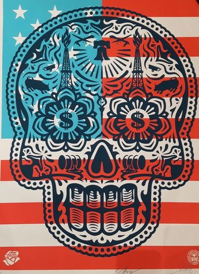 Shepard FAIREY Shepard Fairey (Obey)

 Power and Glory Merica, 2014



 Sérigraphie...