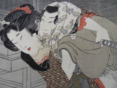 Yanagawa SHIGENOBU Yanagawa SHIGENOBU (1786-1842)



Geisha aux tabis



Lithographie...