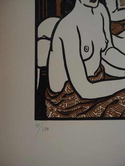 Clément SERVEAU Clement Serveau

Intimate Moment, 1946



Original woodcut

Hand...