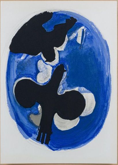 Georges Braque Georges BRAQUE



Title : Black birds on blue, 1954



Lithograph...