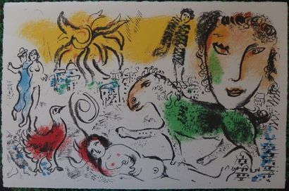 Marc Chagall Marc CHAGALL

Le cheval vert



Lithographie mise sur pierre par CHAGALL...