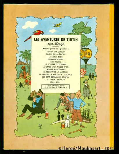 null HERGE

Tintin et Milou

Le temple du soleil

Edition originale, 4ème plat B3,...