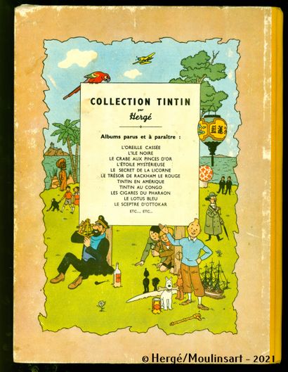 null HERGE

Tintin et Milou

Tintin au Congo

Edition originale couleur, 4ème plat...