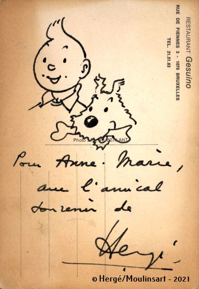 null HERGE

Tintin et Milou

Superbe dédicace de la fin des années 60 ou début 70...