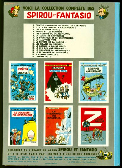 null FRANQUIN

Spirou and Fantasio

The bad head

Re-edition of 1963, rare pale blue...