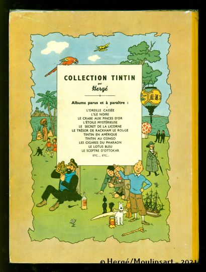 null HERGE

Tintin et Milou

Le secret de la Licorne

4ème plat B1, 1946, papier...