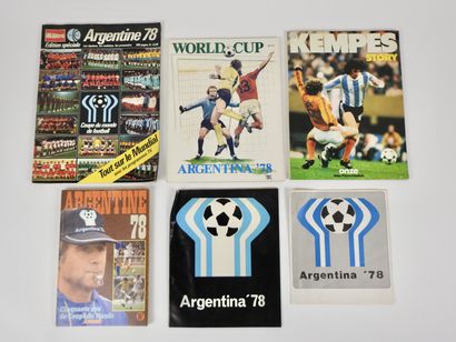 null Football. Coupe du Monde 1978 (Argentine). Six pièces : a) programme officiel;...