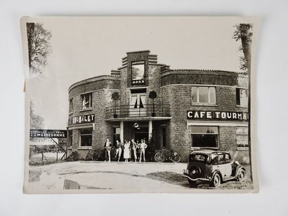null Cyclisme. Tourmalet/Photo/Café. Superbe photo de presse originale, le café de...
