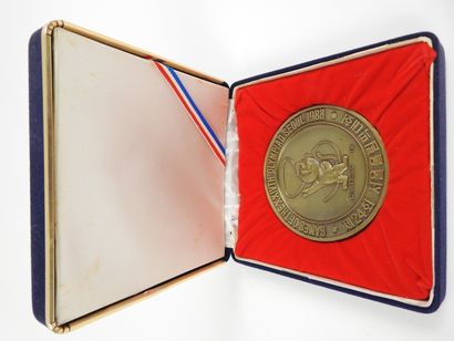 null Jeux Olympiques. Séoul 1988, médaille commémorative offerte par Korea Electrical...