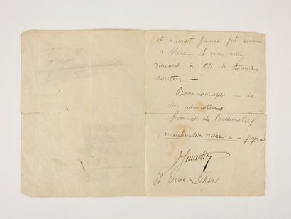 null Cyclisme. Tour de France. Etonnante lettre (13/7/1926) manuscrite d'un supporteur...