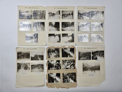 null Cyclisme. Tour 1921. Photos de presse: a) Ensemble de 27 photos 8X10,5 sur la...