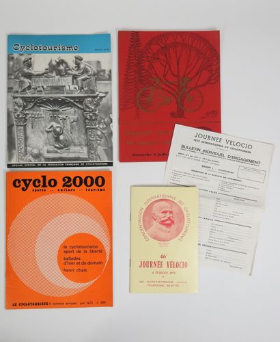 null Cyclotourisme 4 pièces : a) Programme 46ème journée Vélocio avec plaquette souvenir...