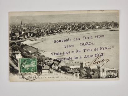 null Cyclisme. Dozol/Leman/Isolés/Deshérités/1913/Le Havre. Cpa du Havre expédiée...