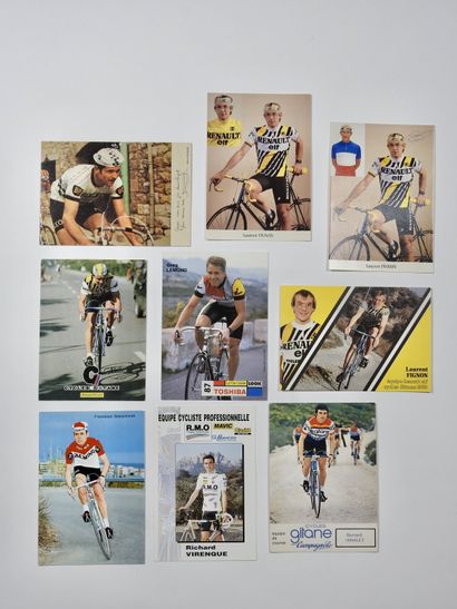 null Cyclisme. Fignon/Hinault/LeMond/Moser/Virenque. Huit Cartes couleur modernes...