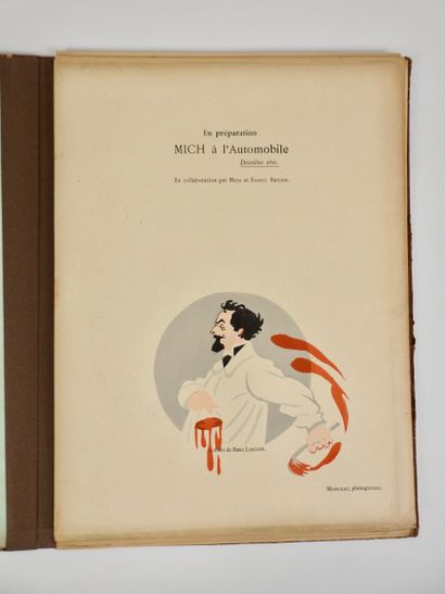 null Automobile. Album :"A l'Automobile !". Par Mich (Michel Liébeaux, dit Mich 1880-1923)....