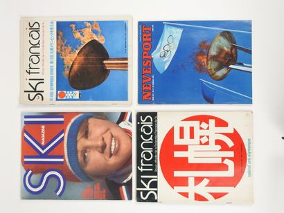 null Jeux Olympiques, 1972-76. Sapporo/Innbruck. Quatre revues : a) "Ski Mag" fev...