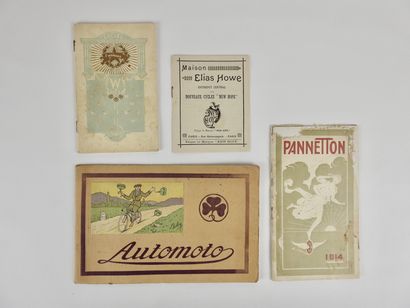 null Cyclisme. Ensemble de quatre catalogues : a) Automoto 1913 ( Saint-Etienne)...