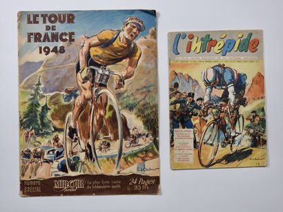 null Cyclisme. Tour de France/Paul Ordner. Deux revues à la Une : a) Le tour de France...