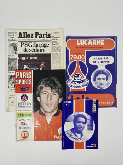 null Football. PSG. Quatre pièces rares : a) « Bulletin de supporteurs », n°20, 2/5/78;...