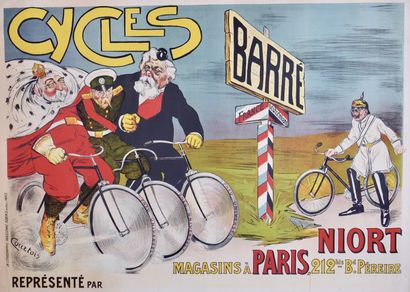 null Cyclisme / Politique / Barré / Niort. Affiche originale. L'affichiste Raphaël...