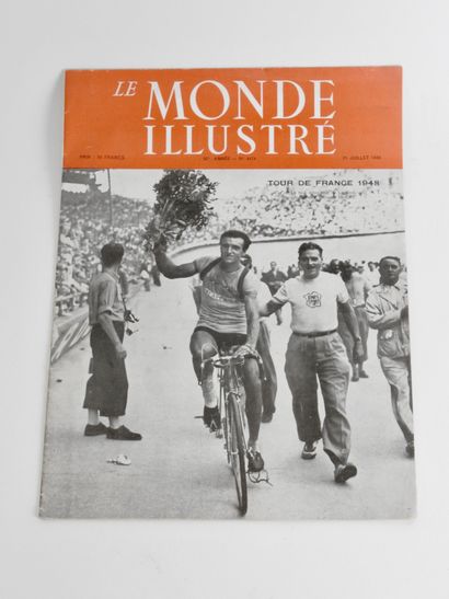 null Cyclisme. Tour 1948/Première télévisée. "Le Monde Illustré" du 31 juillet, avec...
