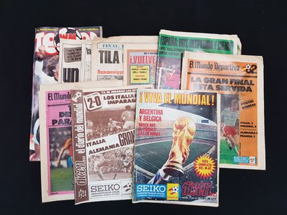 null Coupe du Monde 1982 (Espagne). 7 numéros spéciaux, stt étrangers :a) Les deux...