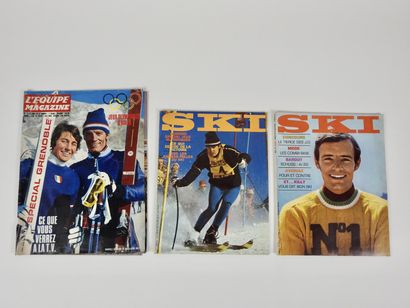 null Jeux Olympiques. 1968, Grenoble. Trois revues : a) "Ski" spécial JO, avec Killy...