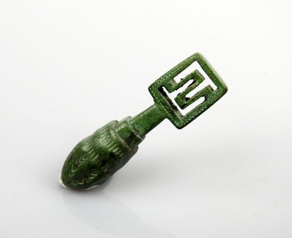 null Superb snake head shaped lock key

Bronze 6.1 cm

Roman Period