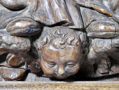 null Ecole française du XVI° siècle

Pieta

groupe en bois fruitier sculpté

H 80...