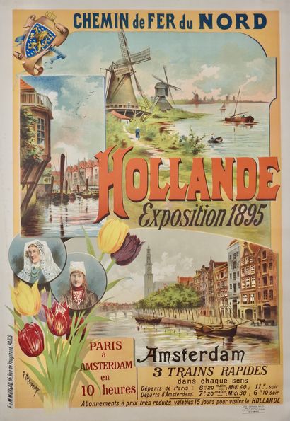 null Poster Chemin de fer du nord "Holland exhibition 1895

By Fraipont (1849-1923)

Lithograph

B+...