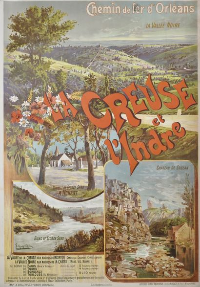 null Affiche Chemin de fer d'Orléans "La Creuse et l'Indre"

Par Hugo d'Alési (1849-1906)

Imprimerie...