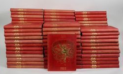 null 
JOURNAL de la JEUNESSE. Hachette et Cie, 1874 - 1912. 84 vol. toile rouge éditeur,...