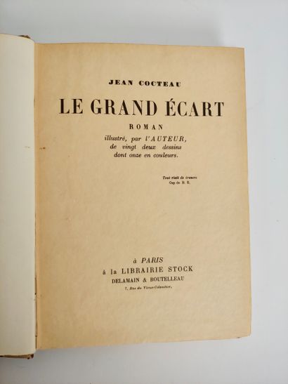 null 
Jean Cocteau : Le Grand écart. Roman illustré par l’auteur de vingt deux dessins...