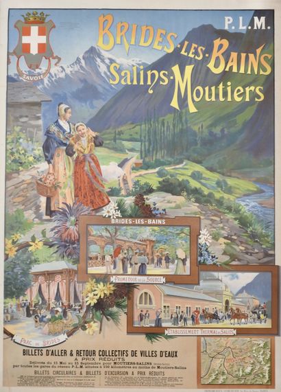 null Poster P.L.M. "Brides-les-Bains, Salins-Moutiers

Anonymous

Lithography

Printed...