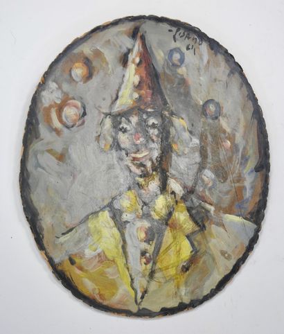 null Edouardo Pisano (1912-1986)

Pair of clown portraits

Oil on cardboard panel

Signed...