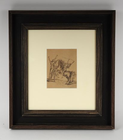 null Salvador Dali (1904-1989)

Couple and Horseman Wielding a Spear, ca. 1927

Pen...