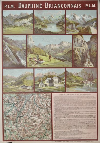 null Affiche P.L.M. Dauphiné-Briançonnais 

Par Hugo d'Alési (1849-1906)

Imprimé...
