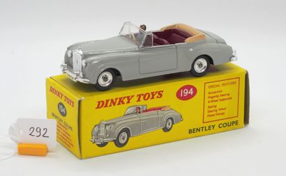 null DINKY TOYS - Grande-Bretagne - Métal (1)

# 194 - BENTLEY CABRIOLET

Gris clair,...