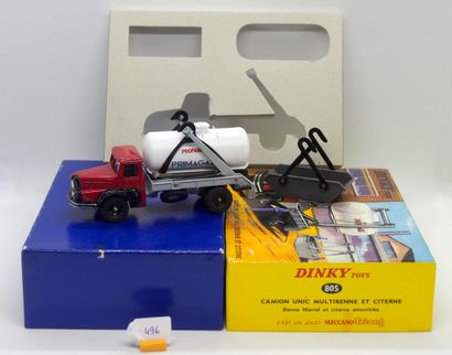 null DINKY TOYS - FRANCE - Métal (1)

# 805 COFFRET UNIC MULTIBENNE CITERNE

Rouge,...