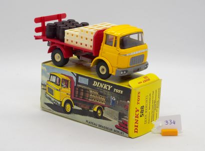 null DINKY TOYS - FRANCE - Métal (1)

# 588 BERLIET GAK BRASSEUR

Cabine jaune, plateau...