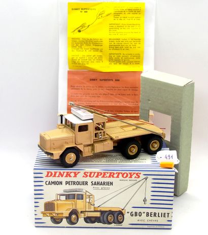 null DINKY TOYS - FRANCE - Métal (1)

# 888 BERLIET GBO SAHARIEN

Sable, toit réfrigérant...