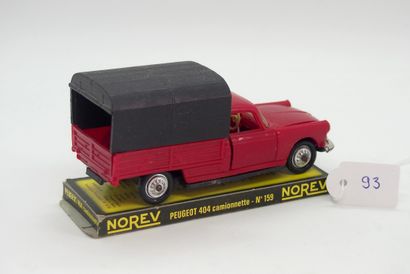 null NOREV - France - 1/43rd - Plastic (1)

# 159 PEUGEOT 404 PICK-UP TRUCK BACHEE

Red,...