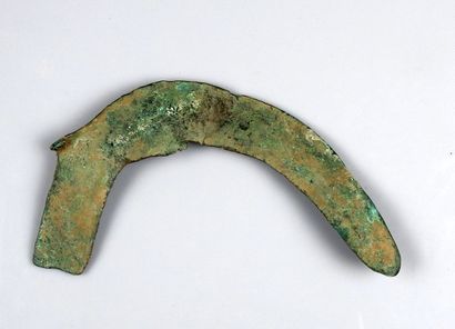 null Faucille à languette de grande taille

Bronze 17,2 cm

Protohistoire Age du...