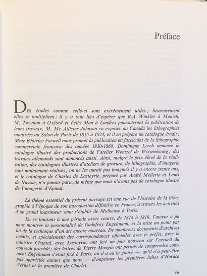 null Lang Léon.Godefroy Engelmann Imprimeur - Lithographie : Les Incunables 1814...